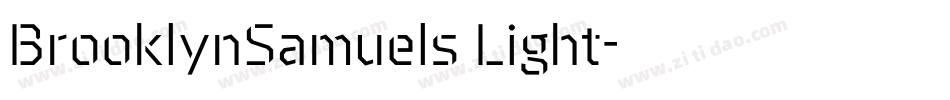 BrooklynSamuels Light字体转换